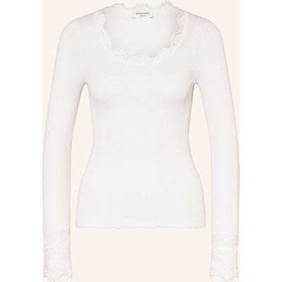 Rosemunde Longsleeve Benita Aus Seide Mit Spitze weiss