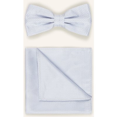 Paul Set: Fliege Und Einstecktuch blau