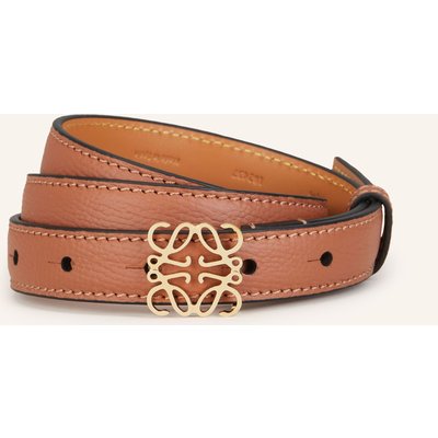 Loewe Ledergürtel Anagram braun