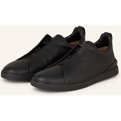 Zegna Slip-On-Sneaker Triple Stitch™ schwarz