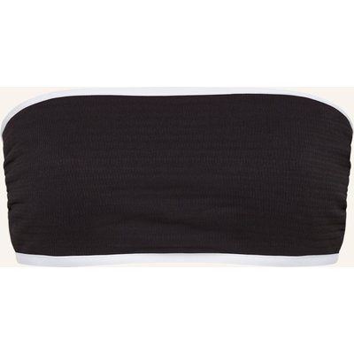 Seafolly Bandeau-Bikini-Top Beach Bound schwarz