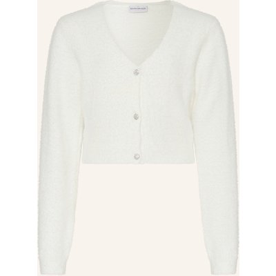 Danamade Cropped-Strickjacke Mit Schmucksteinen beige
