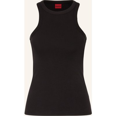 Hugo Top The Plain Tank schwarz