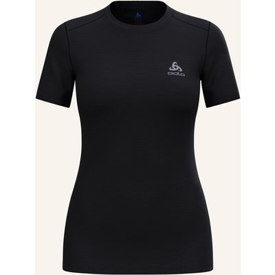 Odlo Funktionswäsche-Shirt Natural Merino 160 Aus Merinowolle schwarz