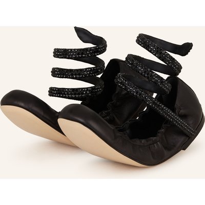 Rene Caovilla Ballerinas Cleo Mit Schmucksteinen schwarz