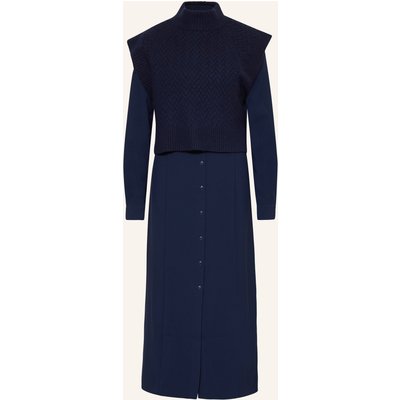 Ted Baker Set Elsiiey: Hemdblusenkleid Und Pullunder blau