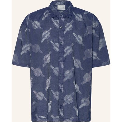 Daily Paper Kurzarm-Hemd Salim Relaxed Fit blau