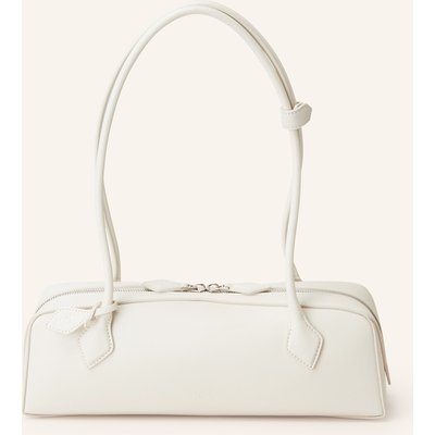 Alaïa Schultertasche Le Teckel Medium weiss