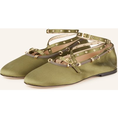 Wandler Ballerinas June Aus Satin gruen