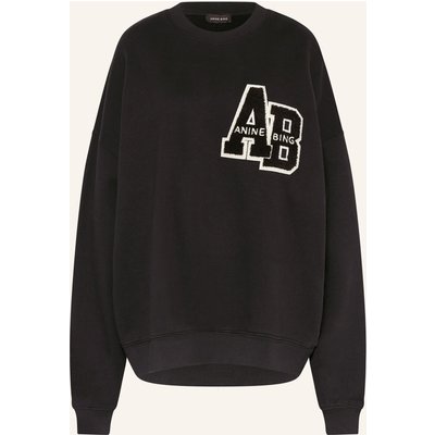 Anine Bing Sweatshirt Miles schwarz
