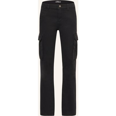 S.Oliver Red Cargohose Regular Fit schwarz