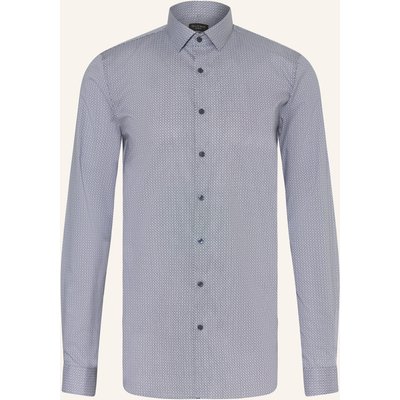 Olymp Hemd No. Six Super Slim Mit Extralangem Arm blau