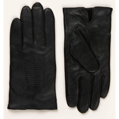 Boss Lederhandschuhe Hainz schwarz