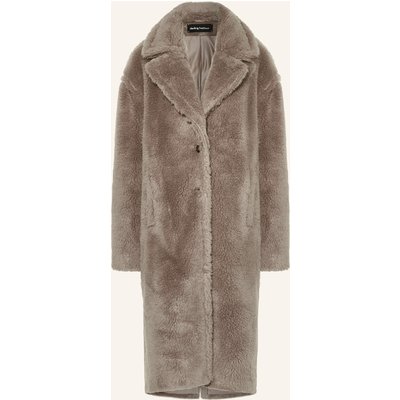 Darling Harbour Kunstfell-Mantel beige
