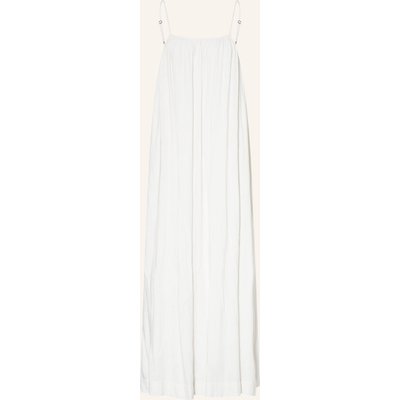 Neo Noir Kleid Allie Mit Leinen weiss