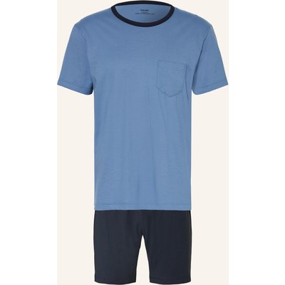Calida Shorty-Schlafanzug Relax Essentials blau