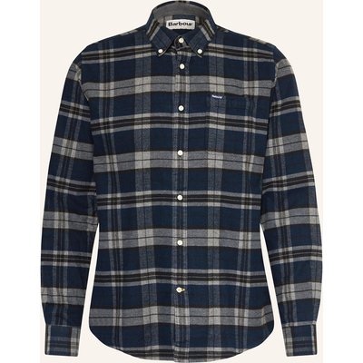 Barbour Flanellhemd Betsom Tailored Fit grau