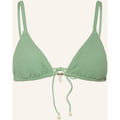 Watercult Triangel-Bikini-Top Swim Sparkle Mit Glitzergarn gruen