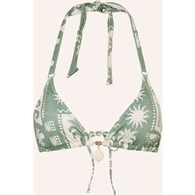 Watercult Triangel-Bikini-Top Rustic Med gruen