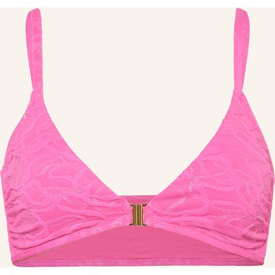 Watercult Bralette-Bikini-Top Supernova Mit Glitzergarn pink