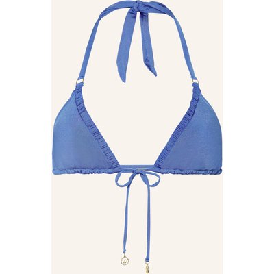 Watercult Triangel-Bikini-Top Shimmering Solids lila