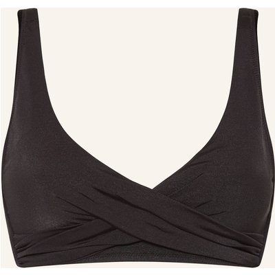 Watercult Bralette-Bikini-Top Shimmering Solids schwarz