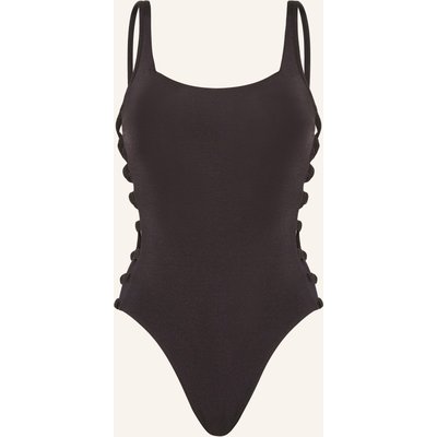 Watercult Badeanzug Shimmering Solids schwarz