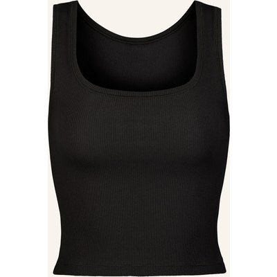 Skims Top Cotton Rib schwarz