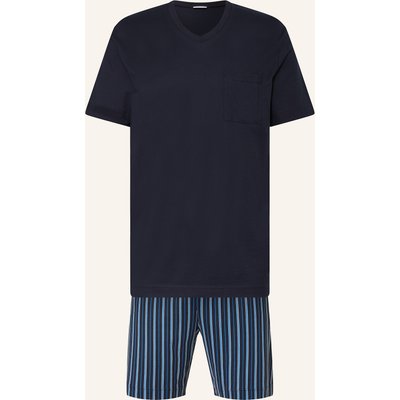 Mey Shorty-Schlafanzug Serie Straight blau