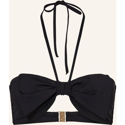 Seafolly Bandeau-Bikini-Top Beau Bow schwarz