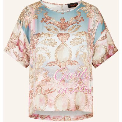 Miss Goodlife T-Shirt Aus Satin rosa
