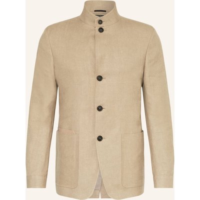 Zegna Jacke Mit Leinen beige