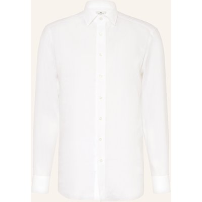Etro Leinenhemd Regular Fit weiss