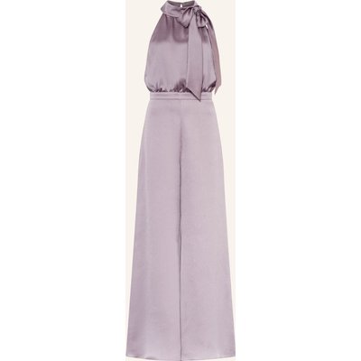Swing Jumpsuit Aus Satin Mit Schluppe lila