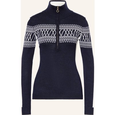We Norwegians Midlayer Signature Aus Merinowolle blau
