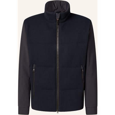 Strellson Jacke Flex Knit Im Materialmix blau