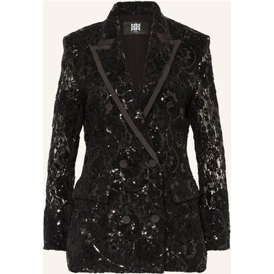 Riani Spitzenblazer Mit Pailletten schwarz