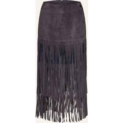 Marc Cain Lederrock blau