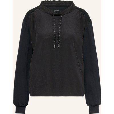 Marc Cain Blusenshirt Im Materialmix schwarz