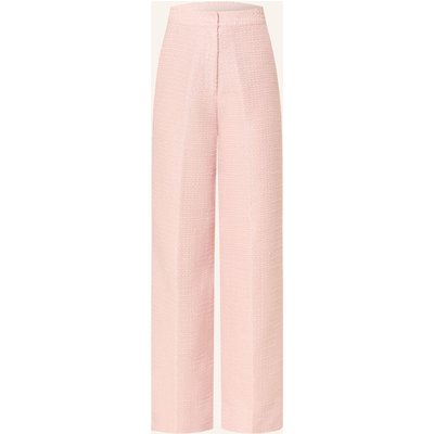 Mrs & Hugs Marlenehose Aus Tweed Mit Glitzergarn rosa