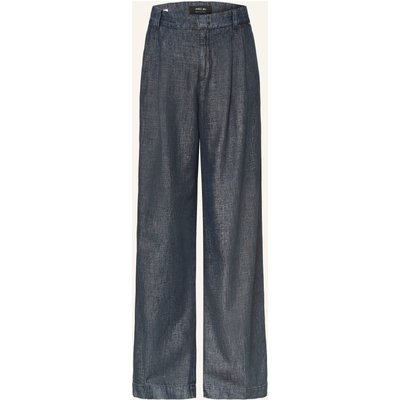 Marc Cain Wide Leg Jeans Wichita Mit Glitzergarn blau