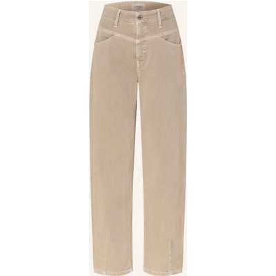 Cambio Cropped Jeans Elin braun
