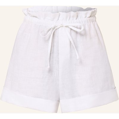 Drykorn Paperbag-Shorts Edict Aus Leinen weiss