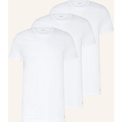 Calvin Klein 3er-Pack T-Shirts 100% Cotton weiss