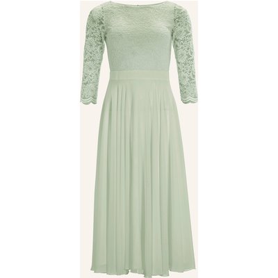 Swing Cocktailkleid Mit Spitzenbesatz gruen