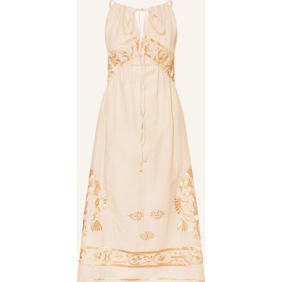 Greek Archaic Kori Strandkleid Crete Mit Glitzergarn beige