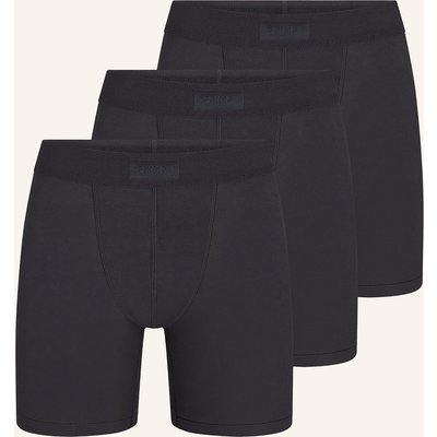 Skims 3er-Pack Boxershorts Skims Cotton schwarz