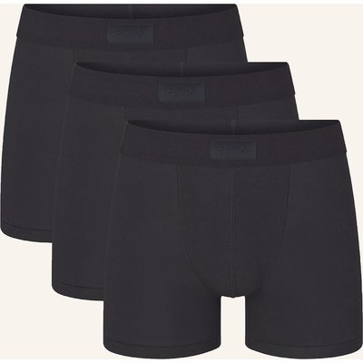Skims 3er-Pack Boxershorts Skims Cotton schwarz