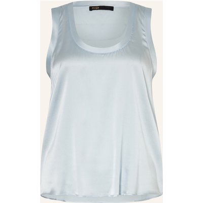 Maje Seidentop blau