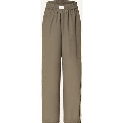 Karo Kauer Marlenehose Mit Galonstreifen gruen